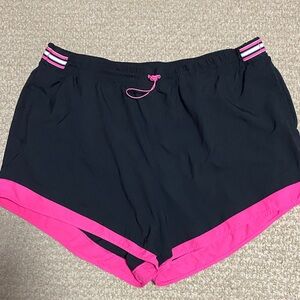 Avia athletic shorts with made in panties women’s size XXL (20) black and pink